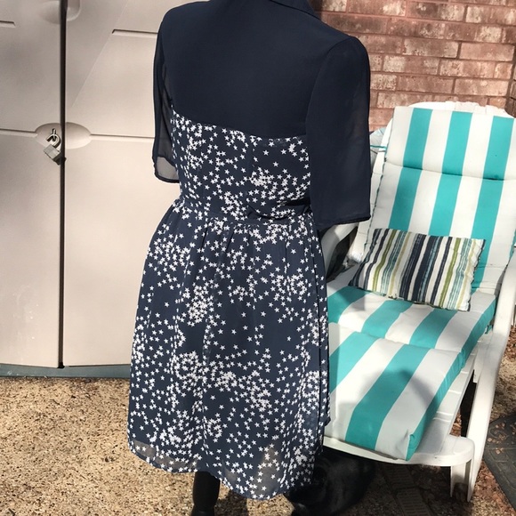 EUC  Princess Vera Wang Sheer Star Spangled Vintage Dress Size 7 - Picture 3 of 16